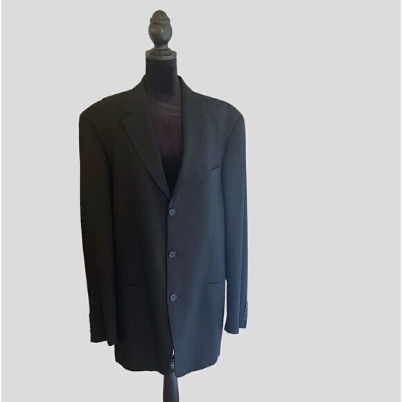 HUGO BOSS Black Wool Einstein Blazer 40L - Picture 10 of 12